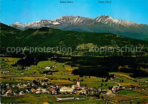 AK / Ansichtskarte Mariapfarr Fliegeraufnahme Kirche Roteck Kat. Mariapfarr