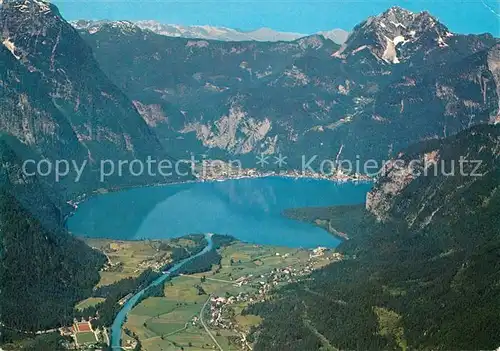 AK / Ansichtskarte Obertraun Hallstadt Plasserl Fliegeraufnahme Kat. Obertraun