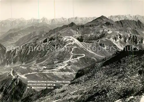 AK / Ansichtskarte Grossglockner Grossglockner Hochalpenstrasse Edelweissspitze Steinernes Meer Gebirgspanorama Kat. Oesterreich Kat. Heiligenblut