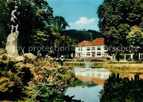 AK / Ansichtskarte Bad Lauterberg Kurpark mit Kurhaus und Hausberg Kat. Bad Lauterberg im Harz