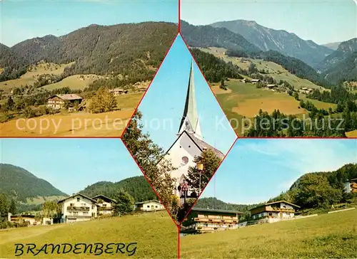 AK / Ansichtskarte Brandenberg Tirol Panorama Kirche Teilansichten Kat. Brandenberg