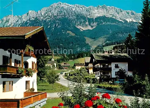 AK / Ansichtskarte Scheffau Wilden Kaiser Dorfpartie Kat. Scheffau am Wilden Kaiser