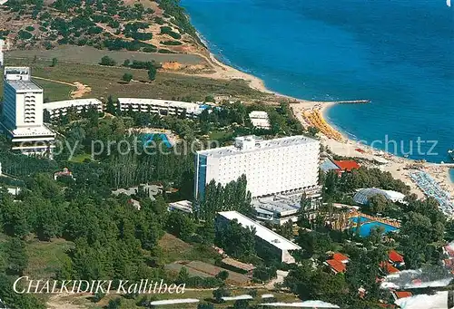 AK / Ansichtskarte Chalkidiki Halkidiki Kallithea Fliegeraufnahme Kat. 