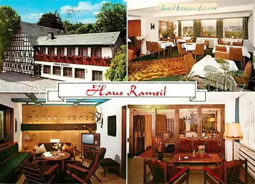 AK / Ansichtskarte Lennestadt Hotel Pension Haus Rameil Kat. Lennestadt