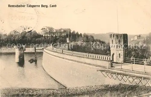 AK / Ansichtskarte Remscheid Remscheider Talsperre Bergisches Land Kat. Remscheid