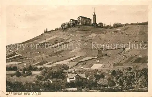 AK / Ansichtskarte Heilbronn Neckar Panorama mit Blick zum Wartberg Kat. Heilbronn