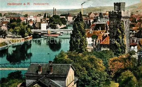 AK / Ansichtskarte Heilbronn Neckar Neckarpartie Turm Kat. Heilbronn