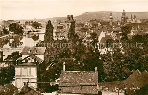 AK / Ansichtskarte Heilbronn Neckar Stadtpanorama mit Blick zum Wartberg Trinks Postkarte Kat. Heilbronn