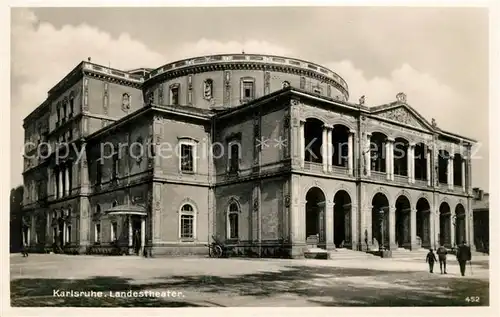 AK / Ansichtskarte Karlsruhe Baden Landestheater