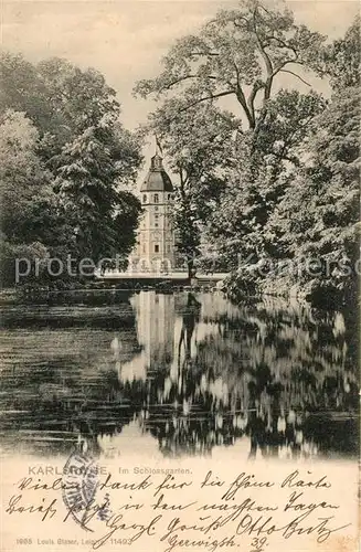 AK / Ansichtskarte Karlsruhe Baden Schlossgarten