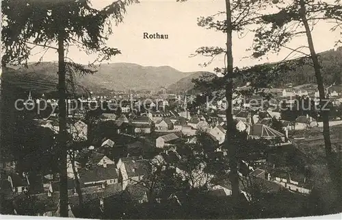 AK / Ansichtskarte Rothau Bas Rhin Panorama Ansicht vom Waldrand aus Kat. Rothau