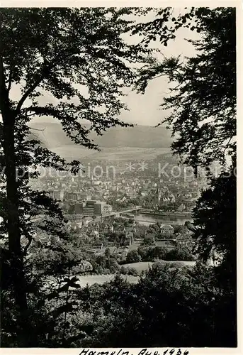 AK / Ansichtskarte Hameln Weser Blick vom Kluet