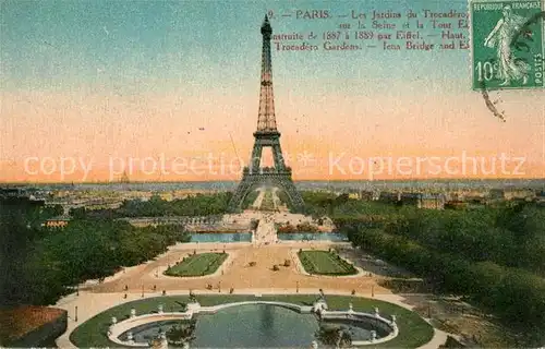 AK / Ansichtskarte Paris Les Jardins du Trocadero Kat. Paris