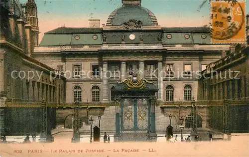 AK / Ansichtskarte Paris Le Palais de Justice La Facade Kat. Paris