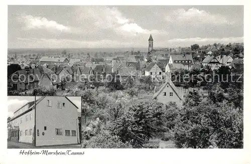 AK / Ansichtskarte Marxheim Taunus Gasthaus zum Adler Panorama Kat. Hofheim am Taunus