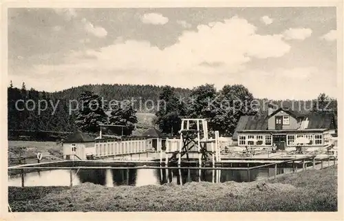 AK / Ansichtskarte Finsterbergen Schwimmbad Kat. Finsterbergen Thueringer Wald