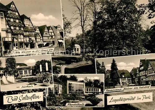 AK / Ansichtskarte Bad Salzuflen Lange Strasse Kurhaus Wandelhalle Renaissance Haeuser am Salzhof Kat. Bad Salzuflen