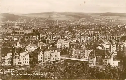 AK / Ansichtskarte Plauen Vogtland Gesamtansicht vom Baerenstein Kat. Plauen