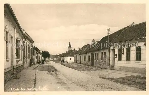 AK / Ansichtskarte Obritz Hadres Dorfstrasse