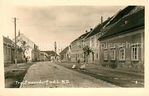 AK / Ansichtskarte Trautmannsdorf Leitha Dorfstrasse Brunnen Kat. Trautmannsdorf an der Leitha