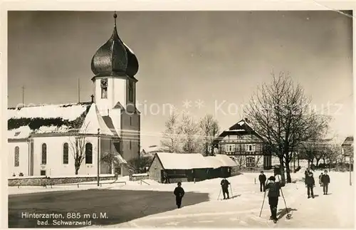 AK / Ansichtskarte Hinterzarten Kirche Wintermotiv Kat. Hinterzarten