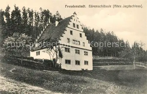 AK / Ansichtskarte Freudenstadt Baerenschloessle Altes Jagdschloss Kat. Freudenstadt