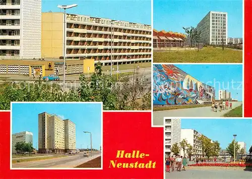 AK / Ansichtskarte Halle Saale Internat Gaststaette Halloren Eck Kindergarten Schwimmhalle Kat. Halle