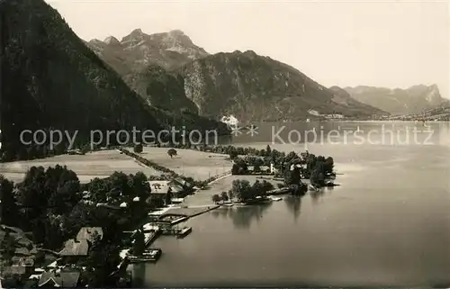 AK / Ansichtskarte Weissenbach Attersee mit Schafberg und Drachenstein Kat. Oesterreich