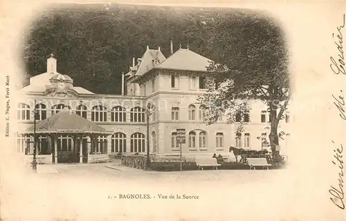 AK / Ansichtskarte Bagnoles de l Orne Vue de la Source Kat. Bagnoles de l Orne