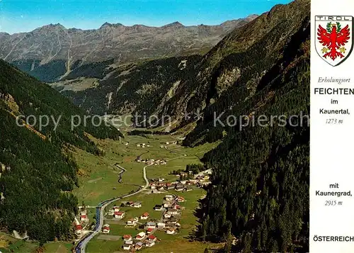 AK / Ansichtskarte Feichten Kaunertal Fliegeraufnahme Kaunergrat Kat. Tirol