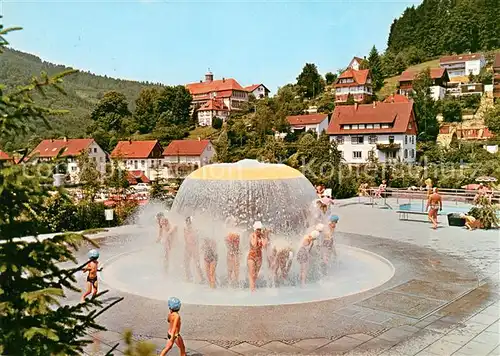 AK / Ansichtskarte Hoefen Enz Massagebrunnen Freibad Kat. Hoefen an der Enz