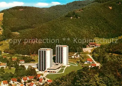 AK / Ansichtskarte Bad Lauterberg Fliegeraufnahme Apartment Kurhotel Panoramic Jugendherberge Kat. Bad Lauterberg im Harz