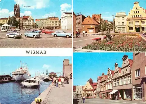 AK / Ansichtskarte Wismar Mecklenburg Markt Kraemerstrasse Hafen