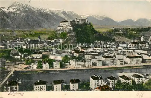 AK / Ansichtskarte Salzburg Oesterreich Panorama mit Festung Kat. Salzburg