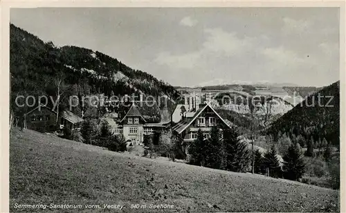 AK / Ansichtskarte Semmering Niederoesterreich Sanatorium Vecsey Kat. Semmering