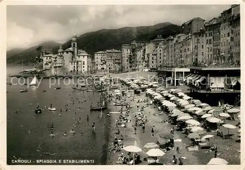 AK / Ansichtskarte Camogli Strand Ferienwohnungen Kat. Italien