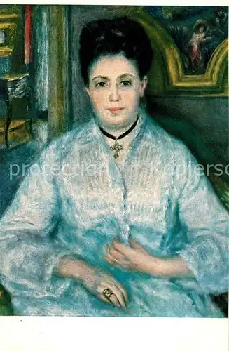 AK / Ansichtskarte Kuenstlerkarte Pierre Auguste Renoir Madame Choquet  Kat. Kuenstlerkarte