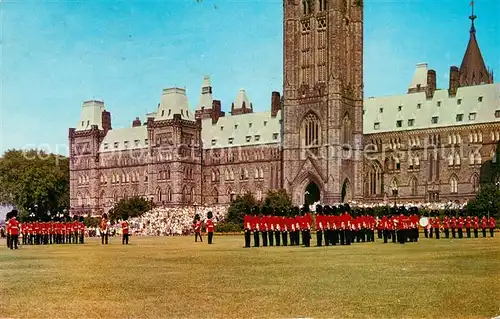 AK / Ansichtskarte Leibgarde Wache Changing of the Guards Parliament Hill Ottawa Canada  Kat. Polizei