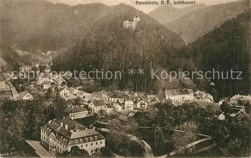 AK / Ansichtskarte Gutenstein Niederoesterreich mit Ruine Kat. Gutenstein