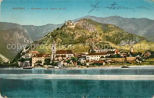 AK / Ansichtskarte Duernstein Wachau Wallfahrtskirche Donaupartie Kat. Duernstein