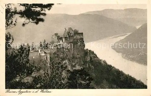 AK / Ansichtskarte Aggstein Niederoesterreich Ruine Aggstein Wachau