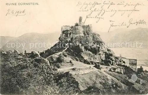 AK / Ansichtskarte Duernstein Wachau Burgruine Kat. Duernstein