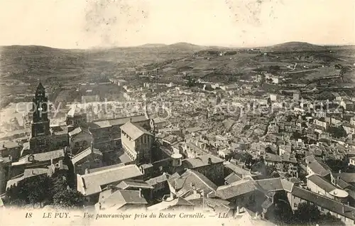 AK / Ansichtskarte Le Puy en Velay Vue panoramique prise du Rocher Corneille Kat. Le Puy en Velay