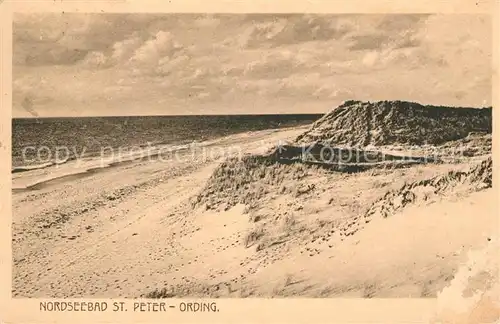 AK / Ansichtskarte St Peter Ording Nordseebad Strand Kat. Sankt Peter Ording