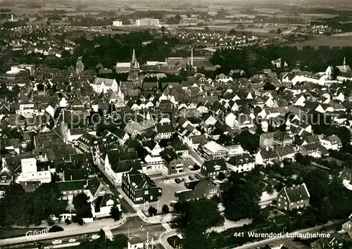 AK / Ansichtskarte Warendorf Fliegeraufnahme Kat. Warendorf