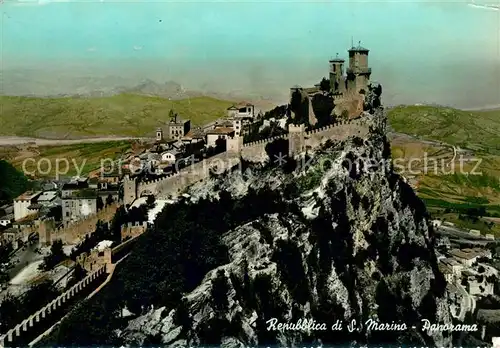 AK / Ansichtskarte San Marino Repubblica Burg Panorama