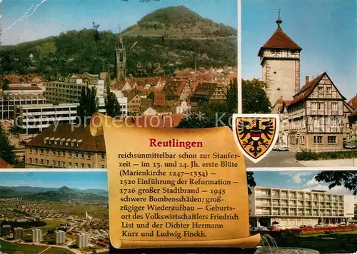 AK / Ansichtskarte Reutlingen Tuebingen Stadtansichten 