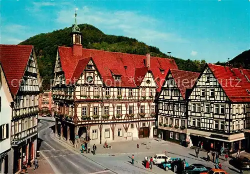 AK / Ansichtskarte Urach Bad Rathaus Marktplatz Kat. Bad Urach