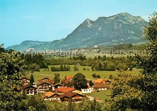 AK / Ansichtskarte Weiler Allgaeu Panorama Kat. Fischen i.Allgaeu