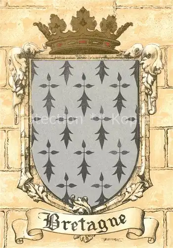 AK / Ansichtskarte Wappen Bretagne  Kat. Heraldik